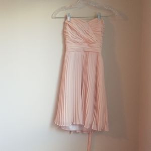 Express pleated formal prom party dress